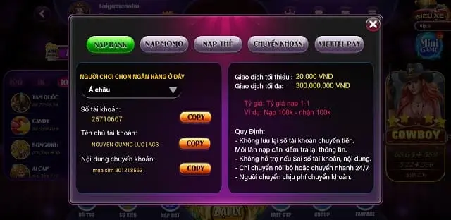 Điều kiện rút tiền của trang web trò chơi G168 - G168