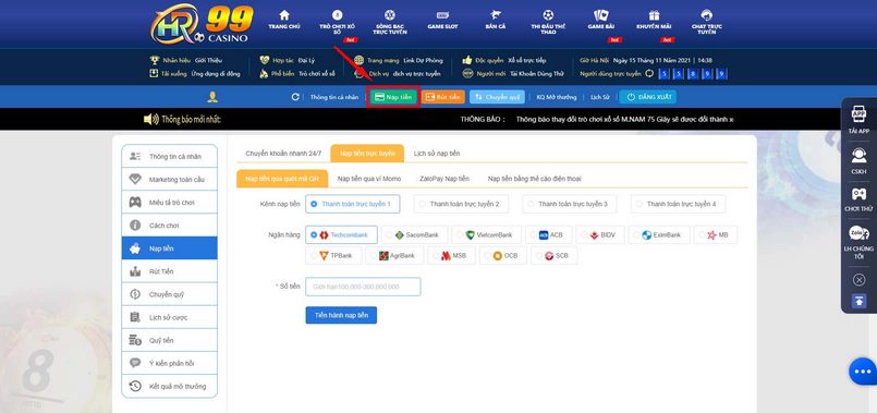 Hướng dẫn đăng ký tài khoản thành viên trên trang web Vz99 Games - Vz99